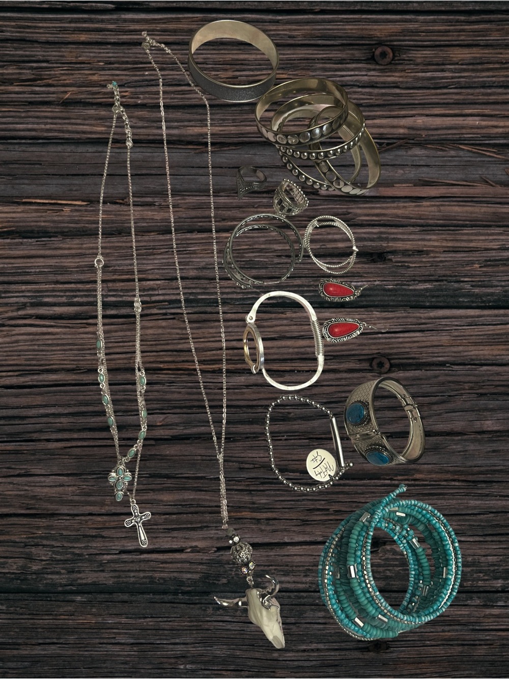 Boho/western costume Jewelry Lot